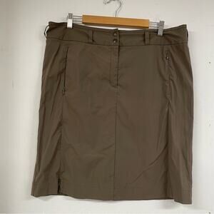 Exofficio Green Womens Outdoor Hiking Skirt Womens 16 Athletic Fitness Mini